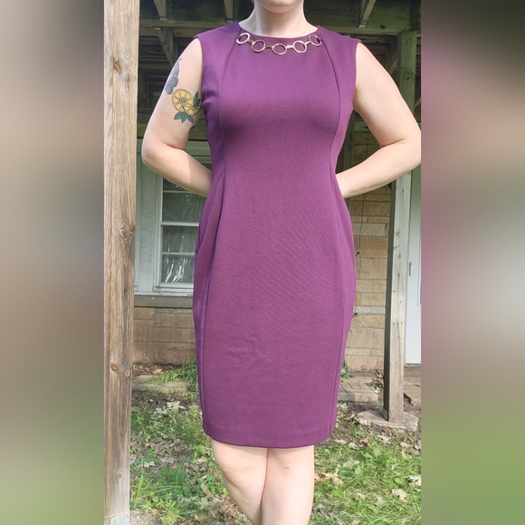 Fitted Purple Calvin Klein - Picture 1 of 5